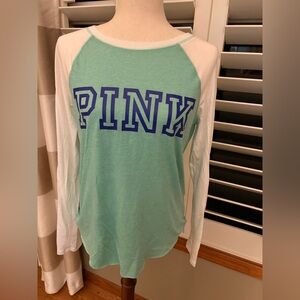 Victorias Secret Pink Raglan Tee